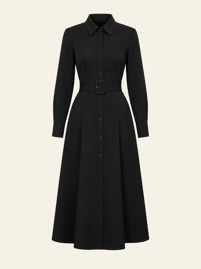 Rhea Belted Shirt Dress
